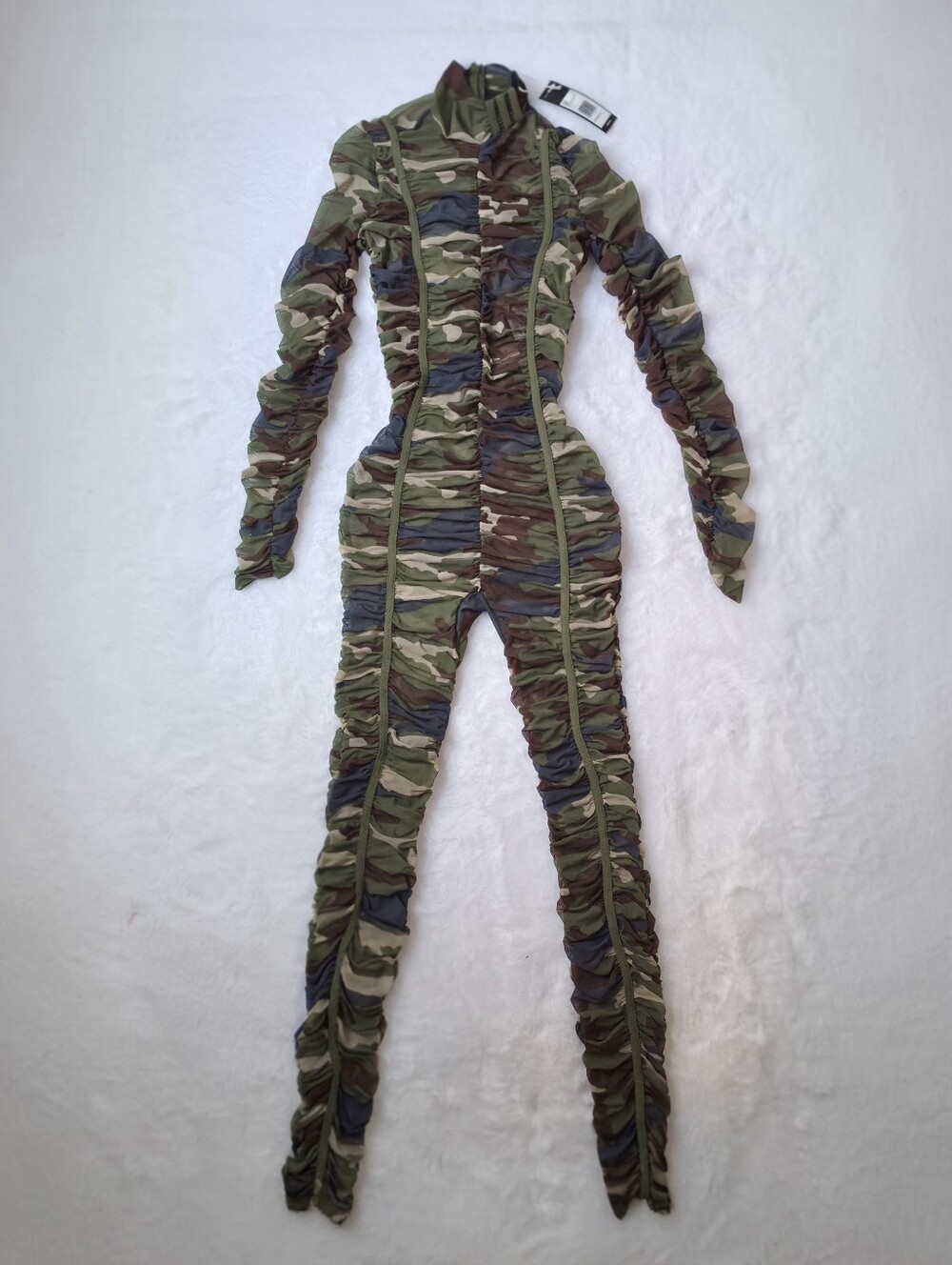NWT Adidas x Ivy Park Ruched Camo Catsuit | L